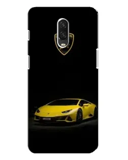 Чехол для OnePlus 6T с картинкой «Lamborghini желтый акцент»