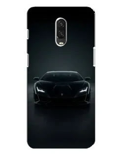 Чехол для OnePlus 6T с картинкой «Черный Lamborghini Aventador»