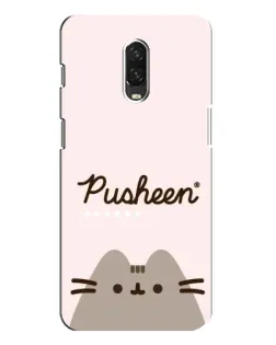 Чохол для OnePlus 6T з картинкою «Pusheen логотип»