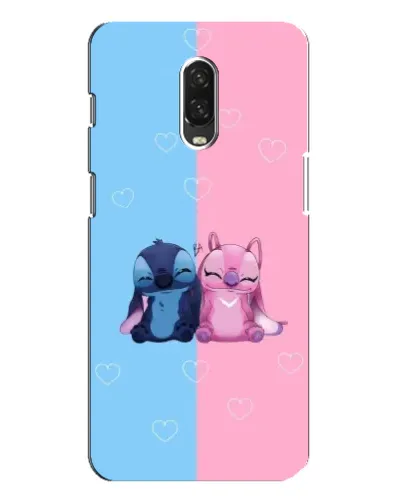 Чохол для OnePlus 6T з картинкою «Stitch та Angel Love»