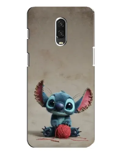 Чохол для OnePlus 6T з картинкою «Стіч на чоричневому фоні»