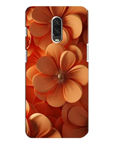 Чохол для OnePlus 6T з картинкою «Помаранчева макро квітка»