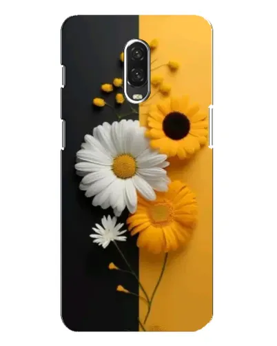 Чохол для OnePlus 6T з картинкою «Соняшник та ромашка»