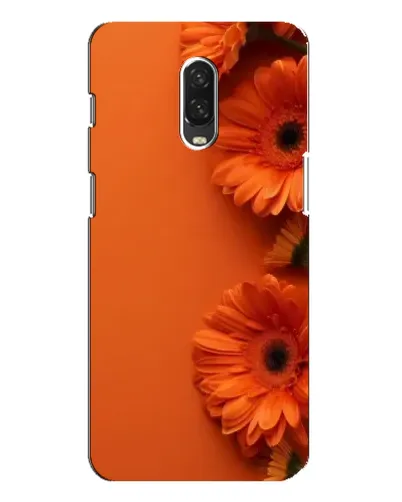 Чохол для OnePlus 6T з картинкою «Помаранчеві гербери»