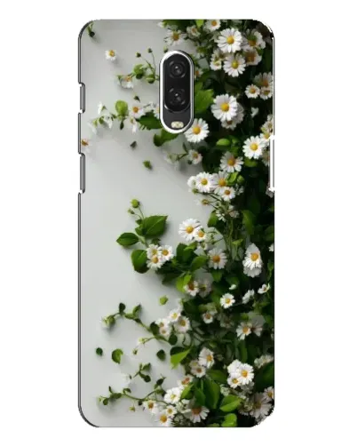 Чохол для OnePlus 6T з картинкою «Гілка дрібних білих квітів»