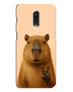 Чохол для OnePlus 6T з картинкою «Капібара вікторія» Чохол для OnePlus 6T з картинкою «Капібара вікторія»