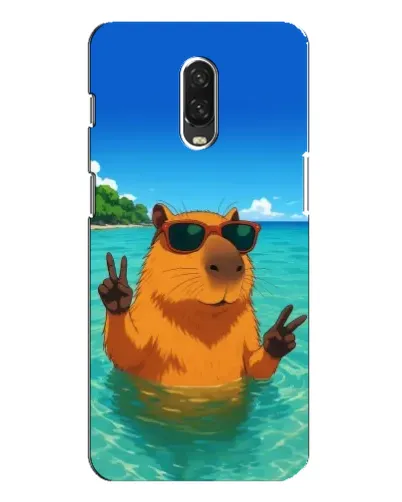Чохол для OnePlus 6T з картинкою «Морська капібара»