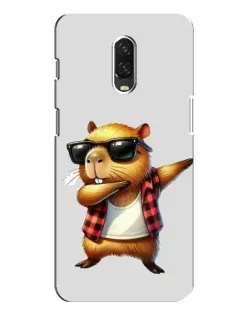 Чохол для OnePlus 6T з картинкою «Капібара репер даб» Чохол для OnePlus 6T з картинкою «Капібара репер даб»