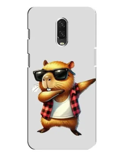 Чохол для OnePlus 6T з картинкою «Капібара репер даб»