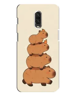 Чохол для OnePlus 6T з картинкою «Вежа з капібар» Чохол для OnePlus 6T з картинкою «Вежа з капібар»