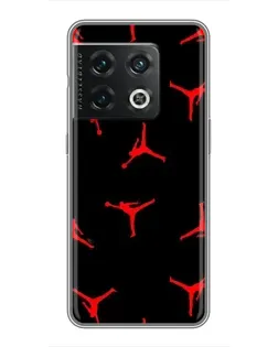 Чехол для OnePlus 10 Pro с картинкой «Jordan Red Pattern» Чехол для OnePlus 10 Pro с картинкой «Jordan Red Pattern»