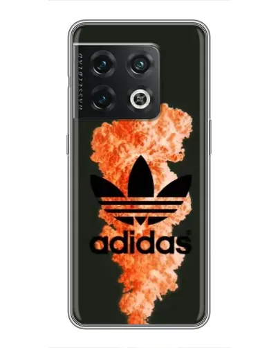 Чохол для OnePlus 10 Pro з картинкою «Помаранчевий дим Adidas»