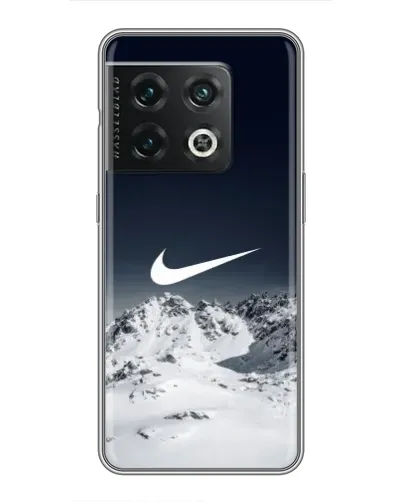 Чехол для OnePlus 10 Pro с картинкой «Nike — зимние горы»