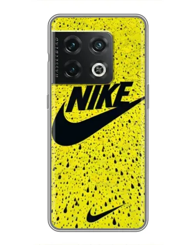 Чехол для OnePlus 10 Pro с картинкой «Желтый текстурный Nike»