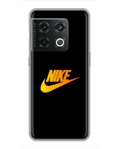 Чехол для OnePlus 10 Pro с картинкой «Золотой логотип Nike»