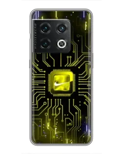 Чохол для OnePlus 10 Pro з картинкою «Nike — золота іскра» Чохол для OnePlus 10 Pro з картинкою «Nike — золота іскра»