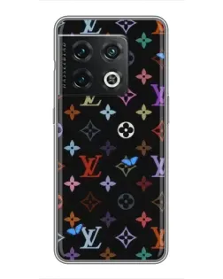 Чехол для OnePlus 10 Pro с картинкой «Цветная монограмма LV»
