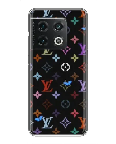 Чехол для OnePlus 10 Pro с картинкой «Цветная монограмма LV» Чехол для OnePlus 10 Pro с картинкой «Цветная монограмма LV»