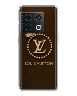 Чехол для OnePlus 10 Pro с картинкой «LV — золотая печать»