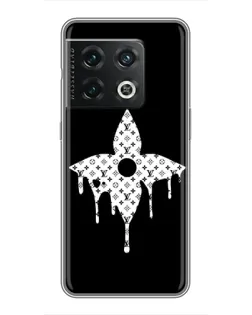 Чехол для OnePlus 10 Pro с картинкой «Цветочная монограмма»