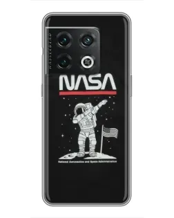 Чохол для OnePlus 10 Pro з картинкою «NASA — крокуємо по Місяцю» Чохол для OnePlus 10 Pro з картинкою «NASA — крокуємо по Місяцю»