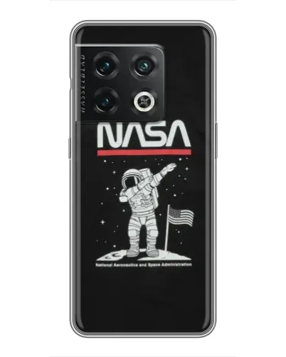 Чохол для OnePlus 10 Pro з картинкою «NASA — крокуємо по Місяцю»