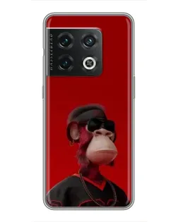 Чохол для OnePlus 10 Pro з картинкою «Bored Ape в червоному» Чохол для OnePlus 10 Pro з картинкою «Bored Ape в червоному»