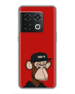 Чохол для OnePlus 10 Pro з картинкою «Bored Ape — червоний фон» Чохол для OnePlus 10 Pro з картинкою «Bored Ape — червоний фон»