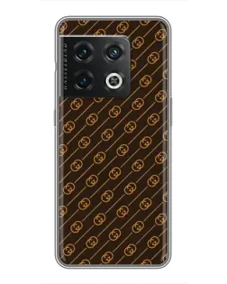 Чохол для OnePlus 10 Pro з картинкою «Gucci — золоті діагоналі» Чохол для OnePlus 10 Pro з картинкою «Gucci — золоті діагоналі»