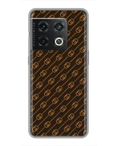 Чохол для OnePlus 10 Pro з картинкою «Gucci — золоті діагоналі» Чохол для OnePlus 10 Pro з картинкою «Gucci — золоті діагоналі»
