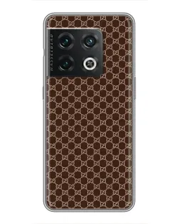 Чохол для OnePlus 10 Pro з картинкою «Gucci — шоколадна сітка» Чохол для OnePlus 10 Pro з картинкою «Gucci — шоколадна сітка»