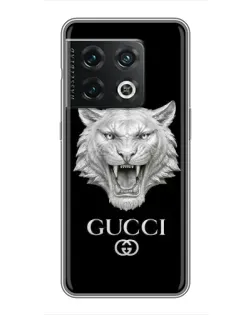 Чохол для OnePlus 10 Pro з картинкою «Gucci — срібний лев» Чохол для OnePlus 10 Pro з картинкою «Gucci — срібний лев»