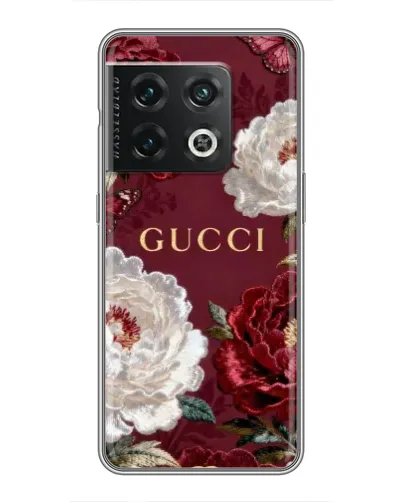 Чохол для OnePlus 10 Pro з картинкою «Gucci — бордові троянди» Чохол для OnePlus 10 Pro з картинкою «Gucci — бордові троянди»