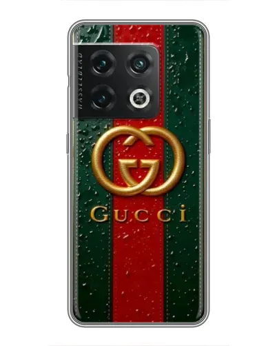 Чохол для OnePlus 10 Pro з картинкою «Gucci — фірмова смуга та золото» Чохол для OnePlus 10 Pro з картинкою «Gucci — фірмова смуга та золото»
