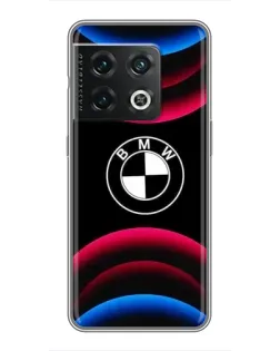 Чохол для OnePlus 10 Pro з картинкою «Логотип BMW та неонові дуги»