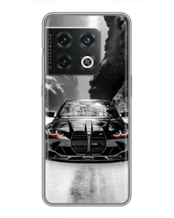 Чехол для OnePlus 10 Pro с картинкой «BMW — акварельный дрифт» Чехол для OnePlus 10 Pro с картинкой «BMW — акварельный дрифт»