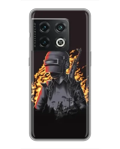 Чохол для OnePlus 10 Pro з картинкою «PUBG — вогняний силует» Чохол для OnePlus 10 Pro з картинкою «PUBG — вогняний силует»