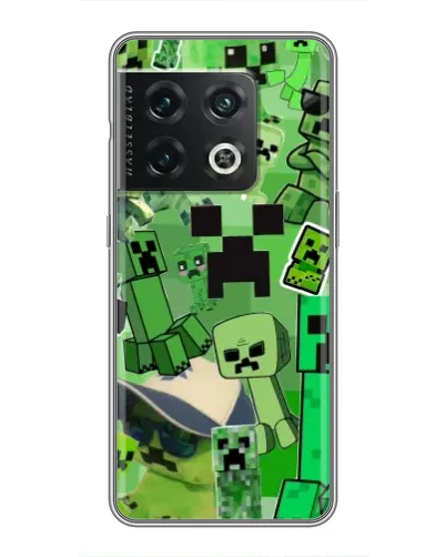 Чохол для OnePlus 10 Pro з картинкою «Кріпери Minecraft» Чохол для OnePlus 10 Pro з картинкою «Кріпери Minecraft»
