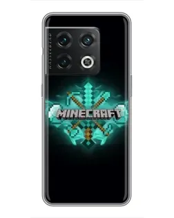 Чохол для OnePlus 10 Pro з картинкою «Minecraft Diamond лого»
