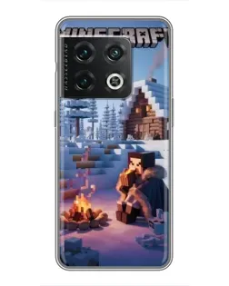 Чохол для OnePlus 10 Pro з картинкою «Зимовий Minecraft»