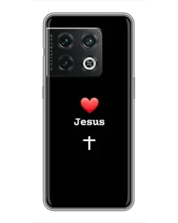 Чохол для OnePlus 10 Pro з картинкою «Серце - Jesus» Чохол для OnePlus 10 Pro з картинкою «Серце - Jesus»