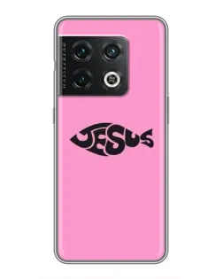 Чохол для OnePlus 10 Pro з картинкою «Рожевий символ Jesus»
