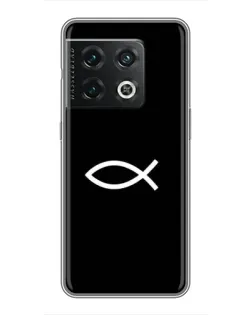 Чехол для OnePlus 10 Pro с картинкой «Символ рыбы Jesus»