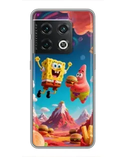 Чехол для OnePlus 10 Pro с картинкой «Космический фастфуд»