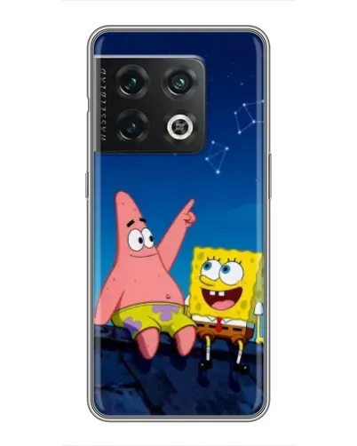 Чехол для OnePlus 10 Pro с картинкой «Губка Боб и Патрик ночью» Чехол для OnePlus 10 Pro с картинкой «Губка Боб и Патрик ночью»