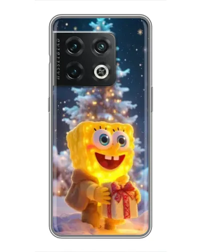 Чехол для OnePlus 10 Pro с картинкой «Рождественский Спанч Боб» Чехол для OnePlus 10 Pro с картинкой «Рождественский Спанч Боб»