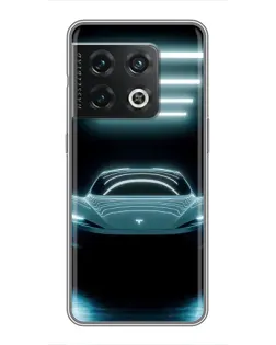 Чохол для OnePlus 10 Pro з картинкою «Tesla в неоні»