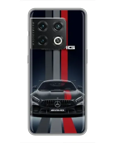 Чохол для OnePlus 10 Pro з картинкою «Mercedes — білий карбон»