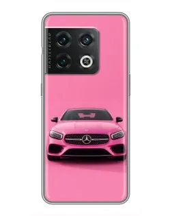 Чехол для OnePlus 10 Pro с картинкой «Розовый Mercedes AMG» Чехол для OnePlus 10 Pro с картинкой «Розовый Mercedes AMG»