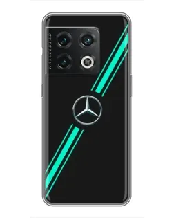 Чехол для OnePlus 10 Pro с картинкой «Спортивные линии Mercedes» Чехол для OnePlus 10 Pro с картинкой «Спортивные линии Mercedes»